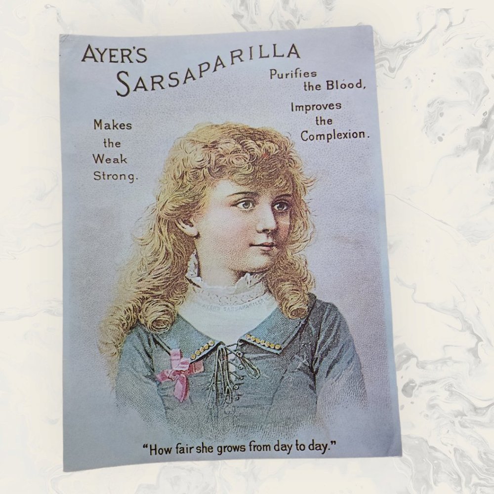 Vintage Reprint of AYERS SARSAPARILLA